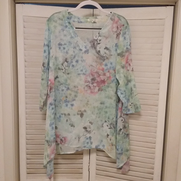 🌵Indigo Soul Pastel Boho Top - Picture 1 of 3